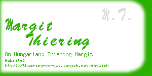 margit thiering business card